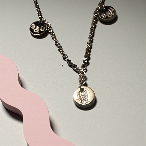 Brass & Unity Silver Multi Charm Necklace - Picture 6 of 7